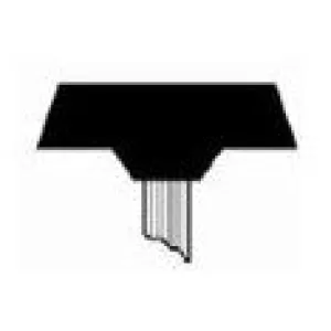 1-1/2" x 3/8" Mounted Points PT-60P White A Shaped