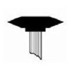 1-1/4" x 1/4" Mounted Points PT-60P Brown A Shaped