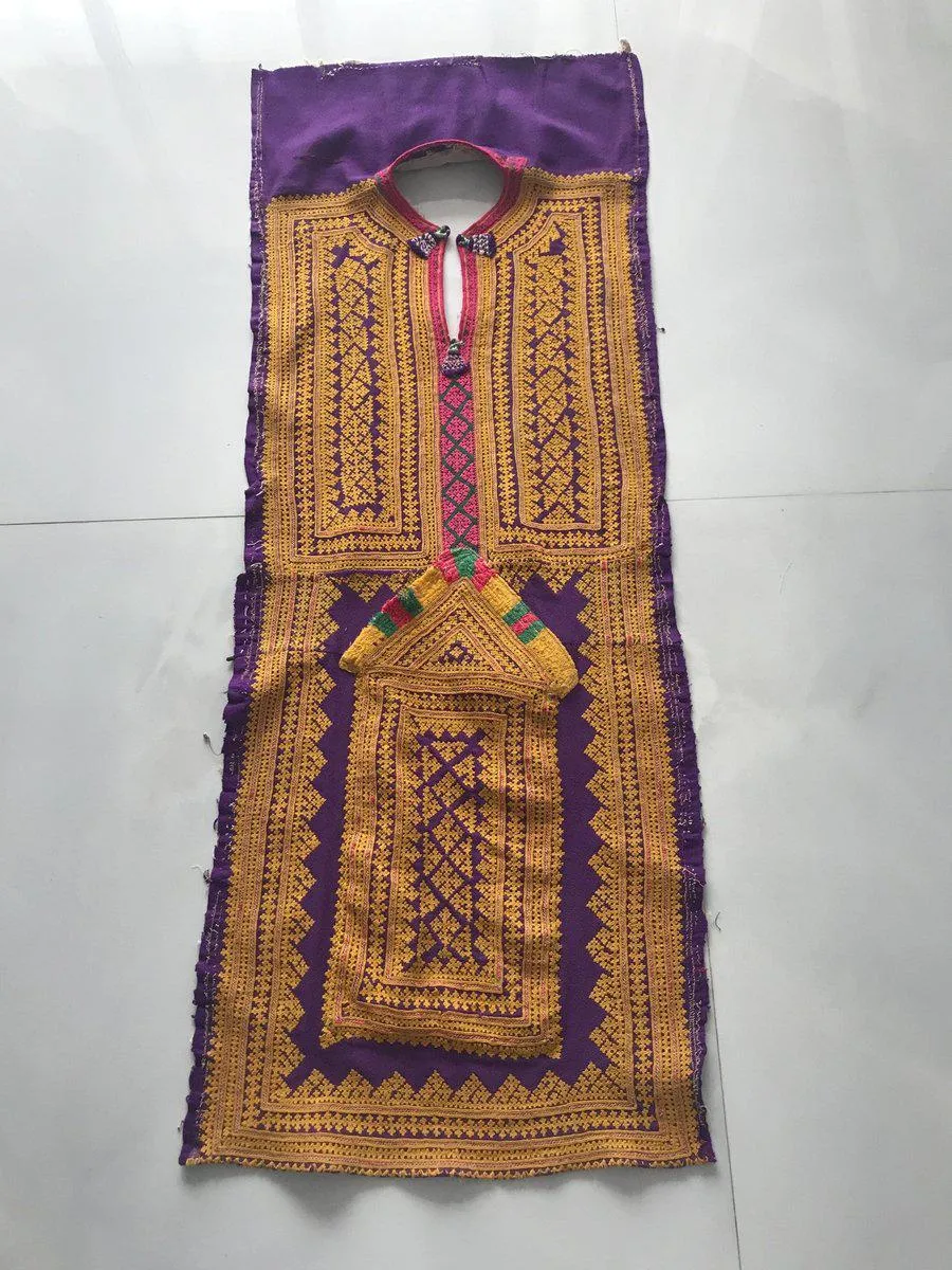 1103 SOLD Vintage Sindh Tunic Fragment with Superb Embroidery