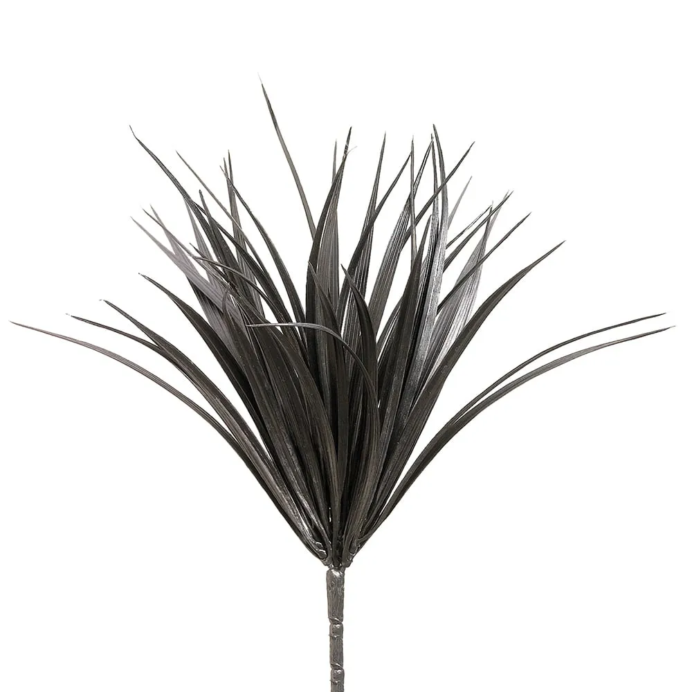 12" Vanilla Grass Silk Plant -44 Leaves -Black (pack of 24)
