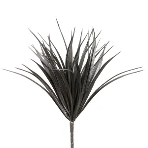 12" Vanilla Grass Silk Plant -44 Leaves -Black (pack of 24)