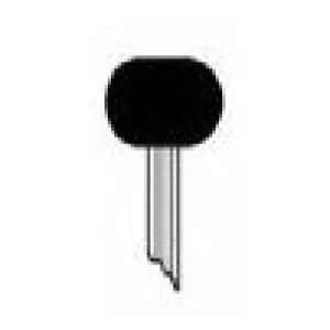 1/2" x 3/8" Mounted Points PT-60P Brown B Shaped