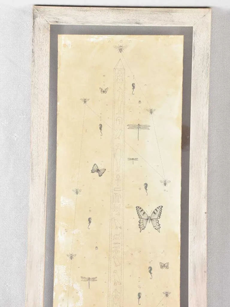 2 Andrea Collesano drawings - rhinoceros & elephant 47¾" x 14¼"
