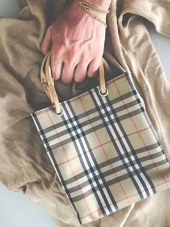 2000s BURBERRY'S NOVA CHECK MINI TOTE BAG