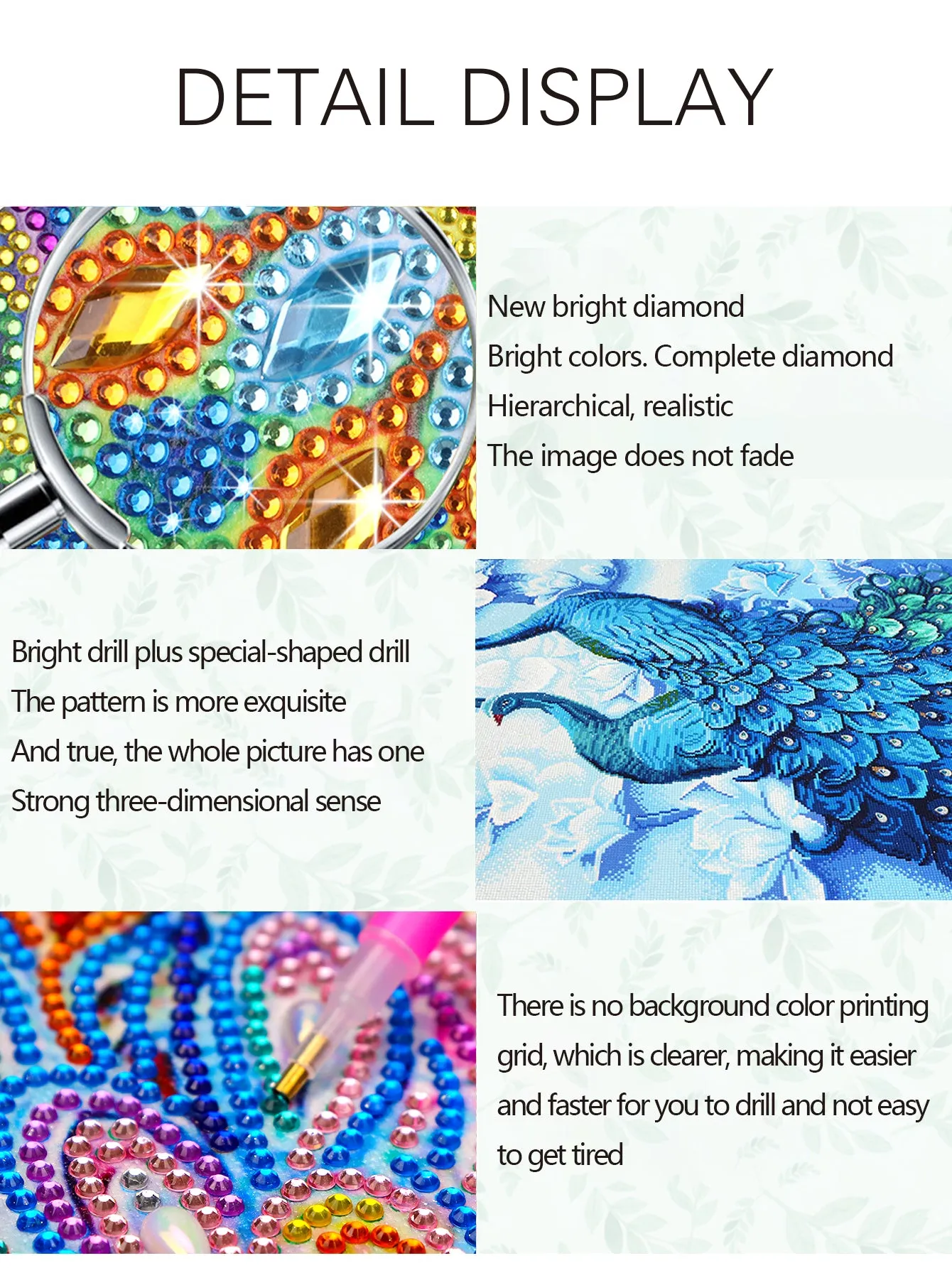 5D DIY Special-Shaped Drill-Flower  30*30CM
