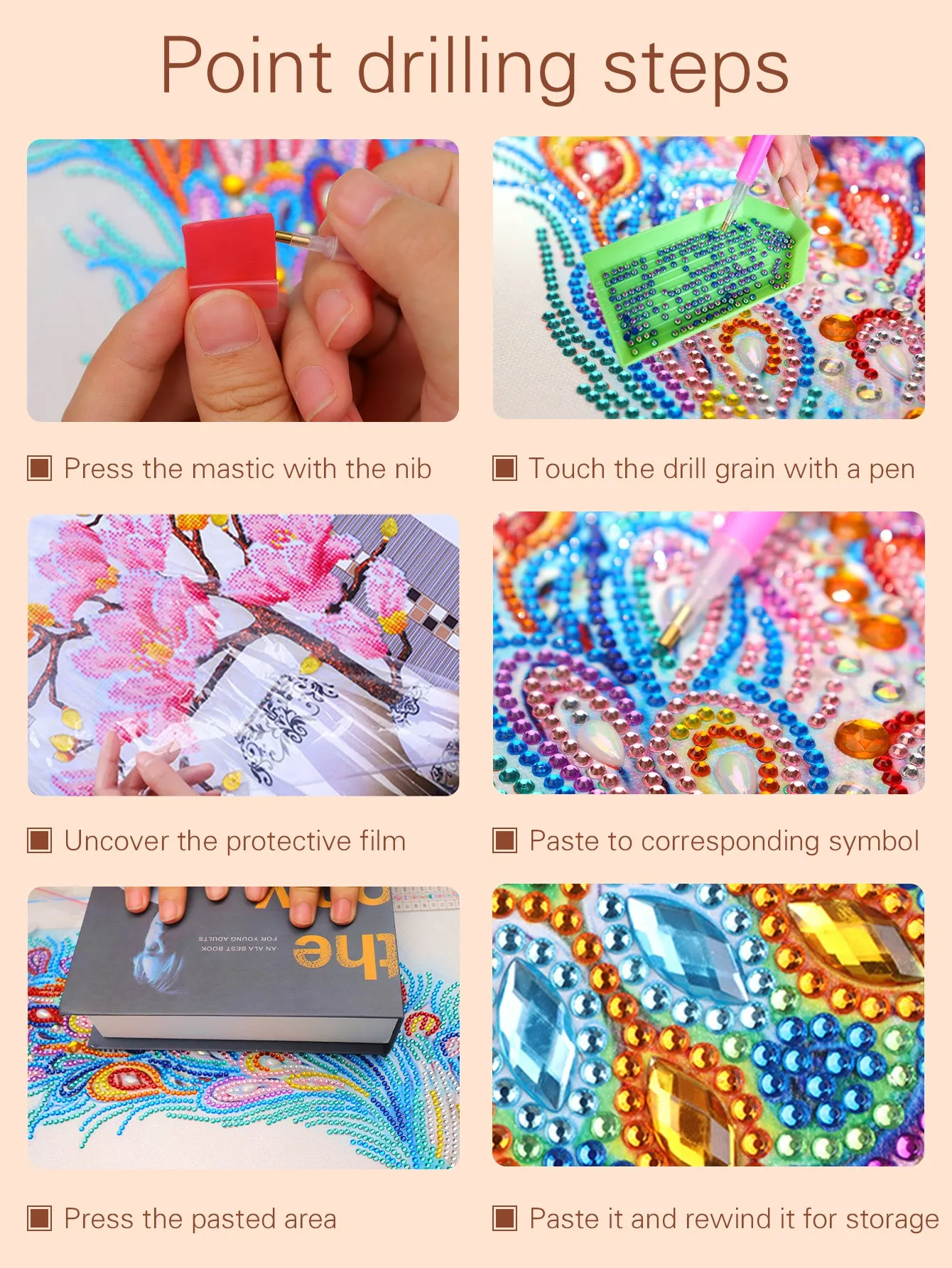 5D DIY Special-Shaped Drill-Flower  30*30CM