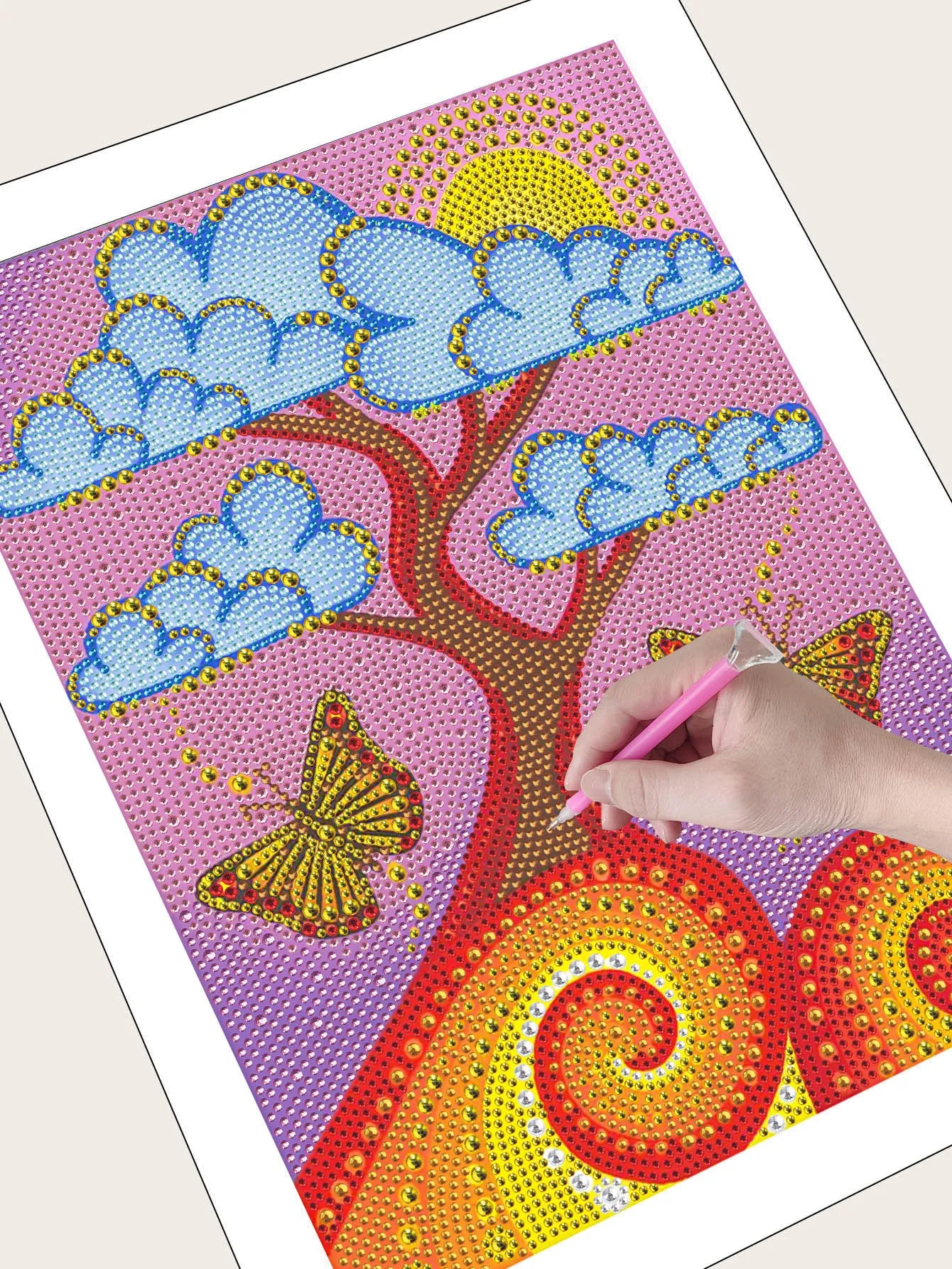 5D DIY Special-Shaped Drill-Tree 30*40CM