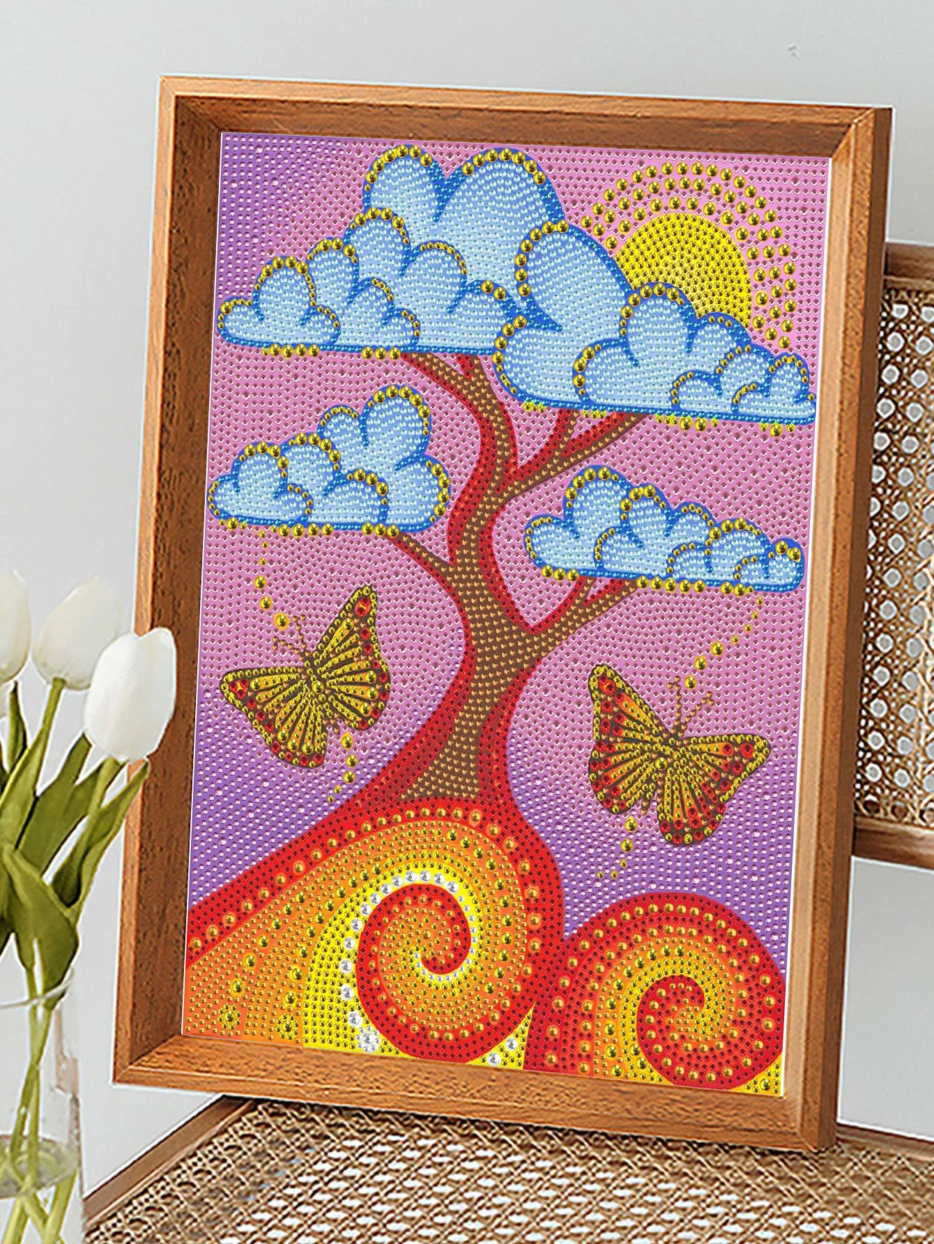 5D DIY Special-Shaped Drill-Tree 30*40CM