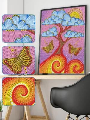 5D DIY Special-Shaped Drill-Tree 30*40CM