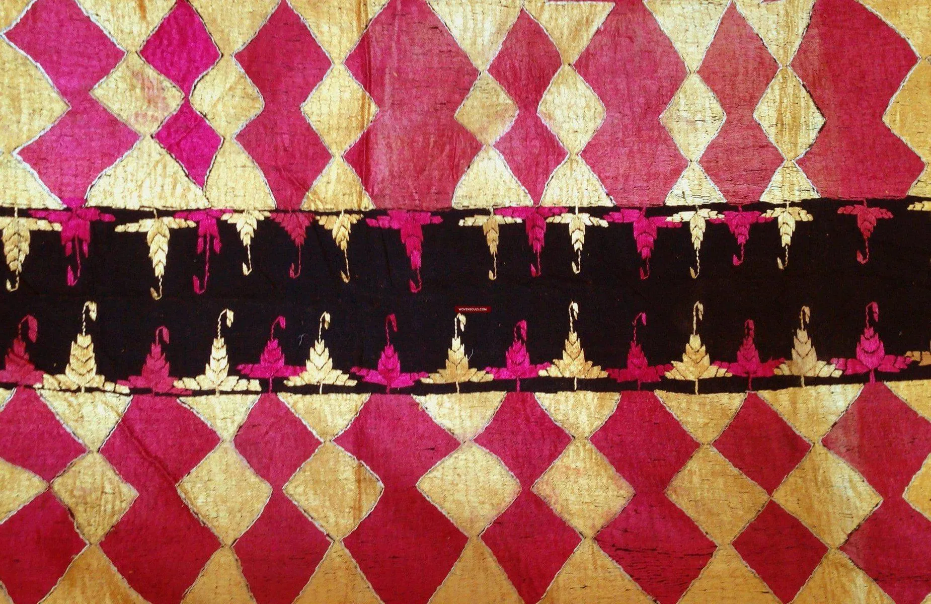 684 Superb  Vintage Sar Pallu Phulkari Textile