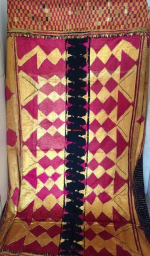 684 Superb  Vintage Sar Pallu Phulkari Textile