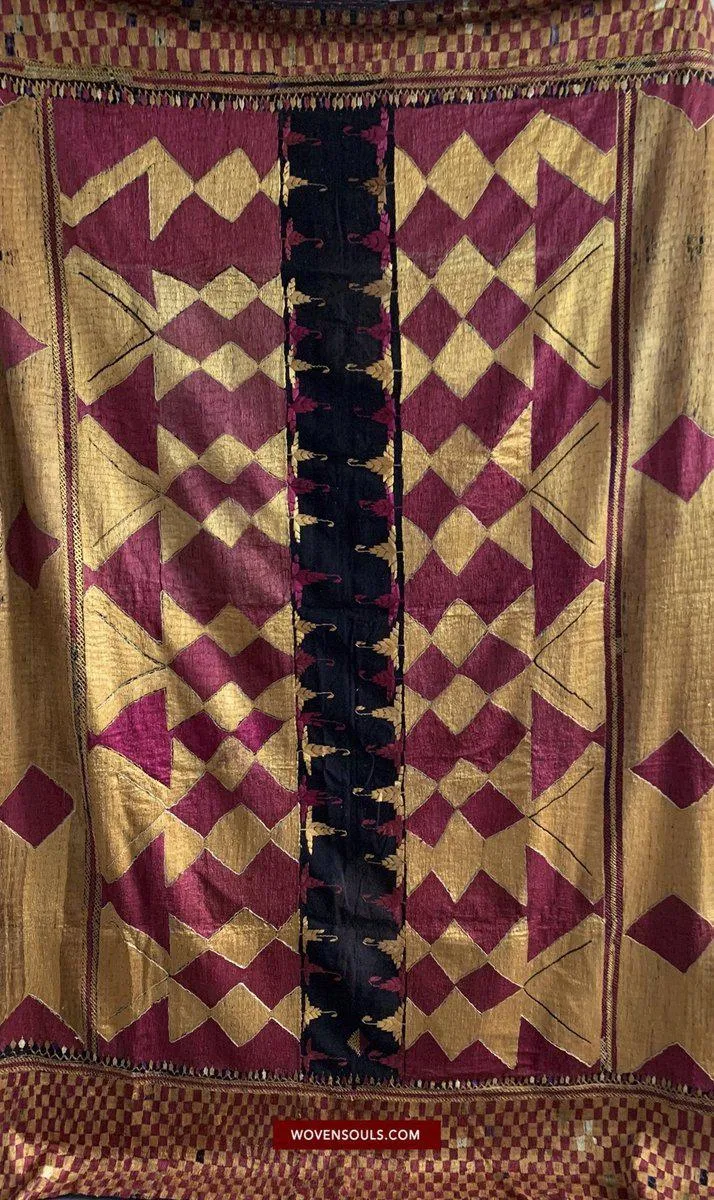 684 Superb  Vintage Sar Pallu Phulkari Textile