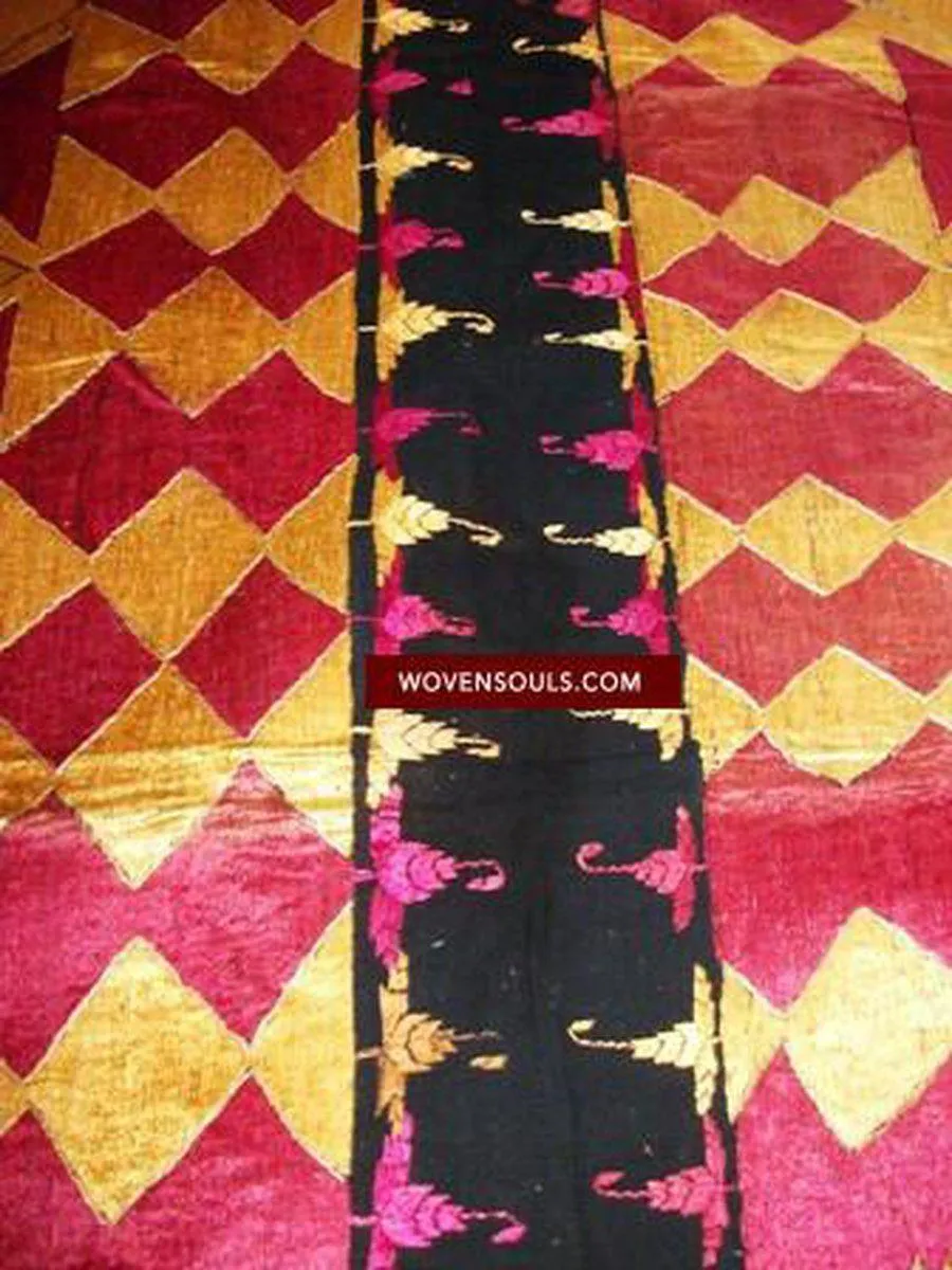 684 Superb  Vintage Sar Pallu Phulkari Textile