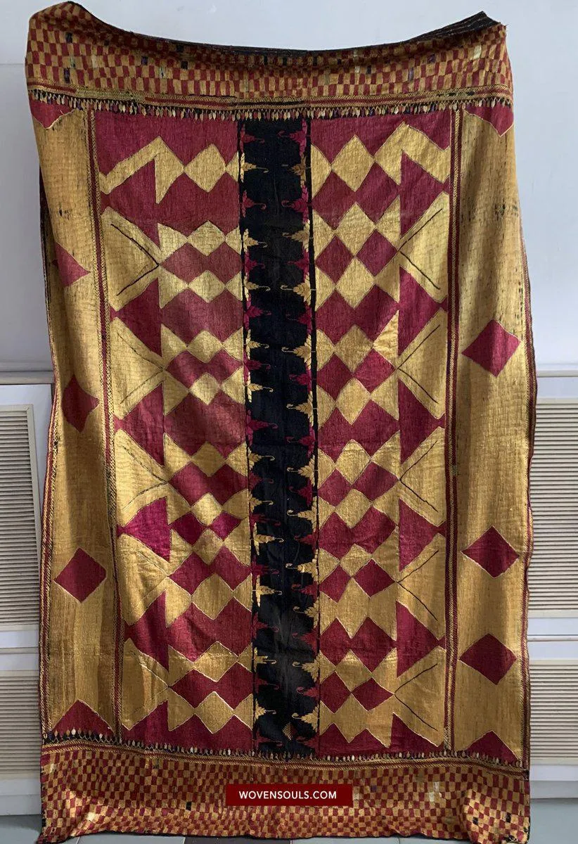 684 Superb  Vintage Sar Pallu Phulkari Textile
