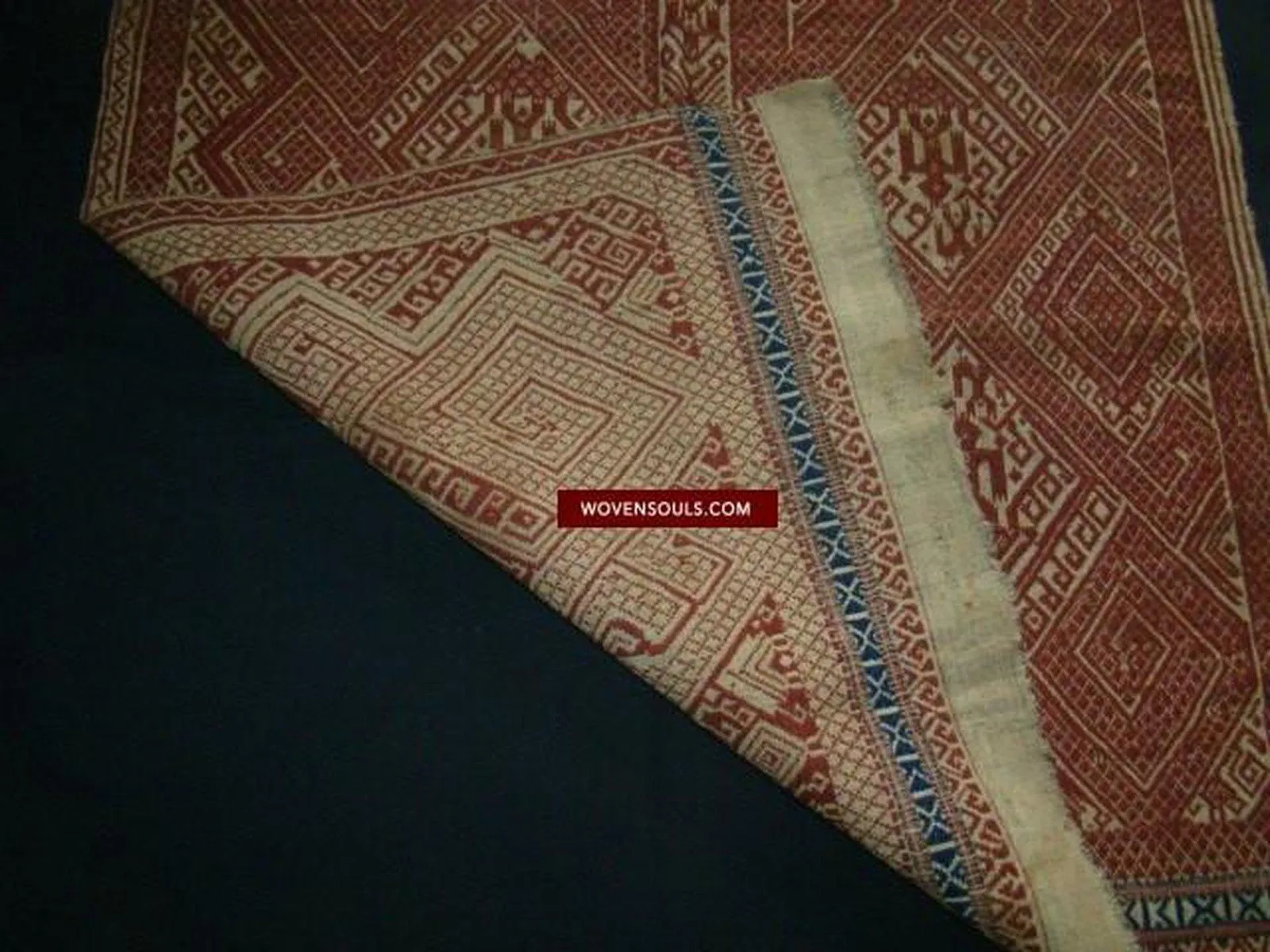 791 Superb Antique Sumatran Tampan Shipcloth textile art