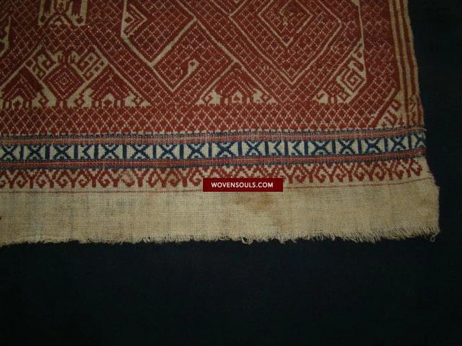 791 Superb Antique Sumatran Tampan Shipcloth textile art