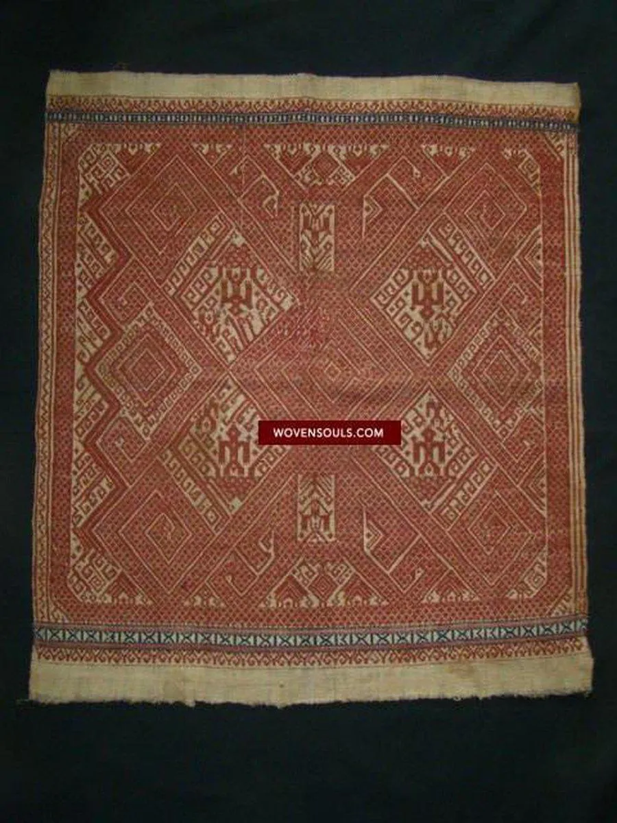 791 Superb Antique Sumatran Tampan Shipcloth textile art