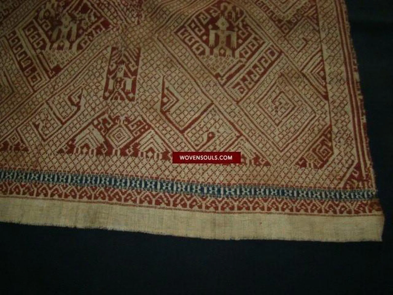 791 Superb Antique Sumatran Tampan Shipcloth textile art