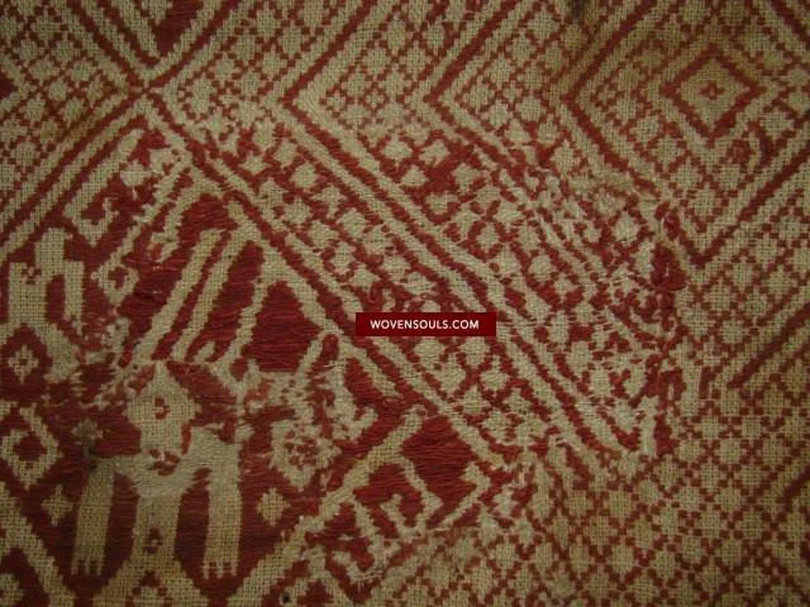 791 Superb Antique Sumatran Tampan Shipcloth textile art