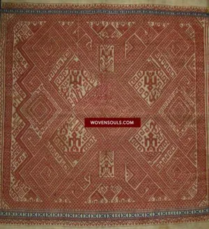 791 Superb Antique Sumatran Tampan Shipcloth textile art