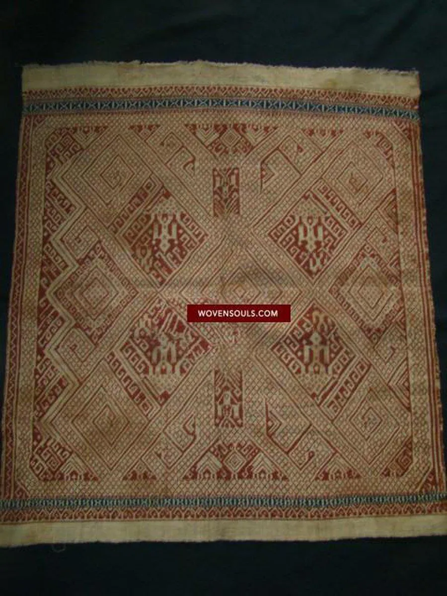 791 Superb Antique Sumatran Tampan Shipcloth textile art