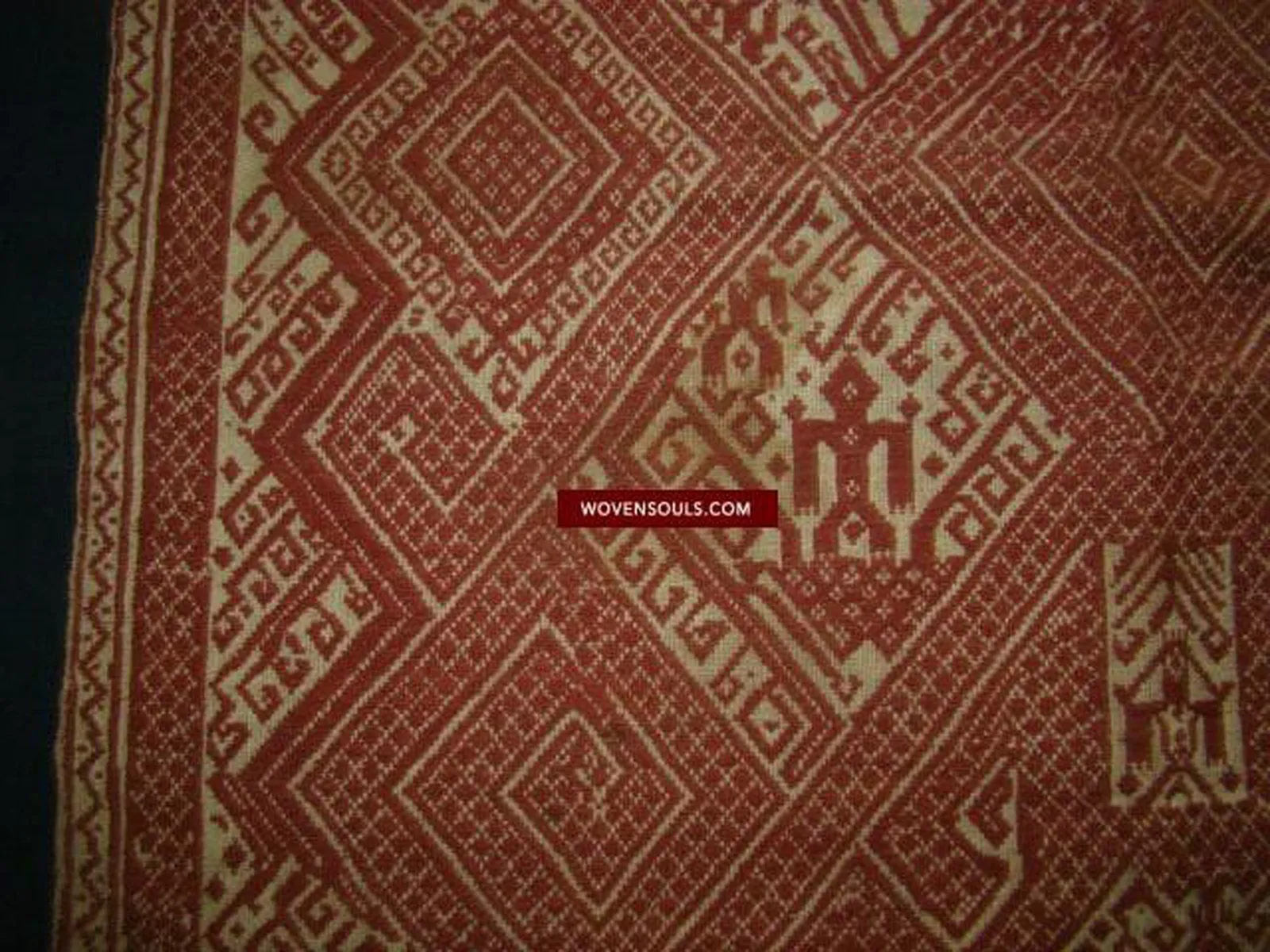 791 Superb Antique Sumatran Tampan Shipcloth textile art