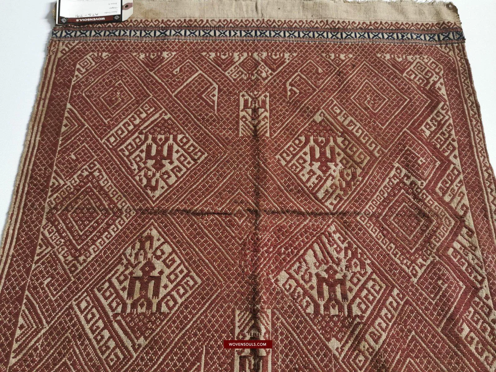 791 Superb Antique Sumatran Tampan Shipcloth textile art