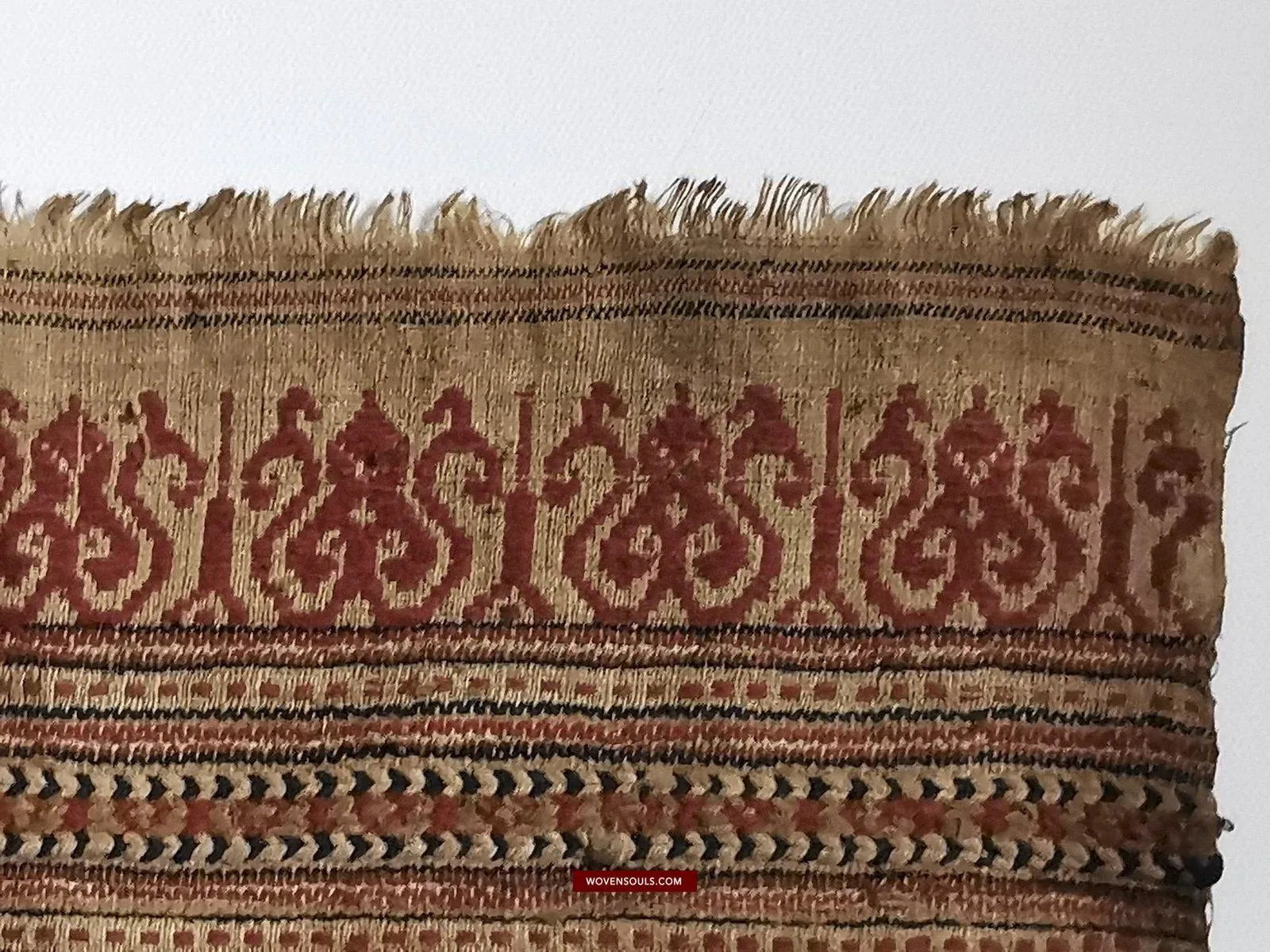929 Superb Antique Semangka Tampan Shipcloth Sumatra Textile - 1700s