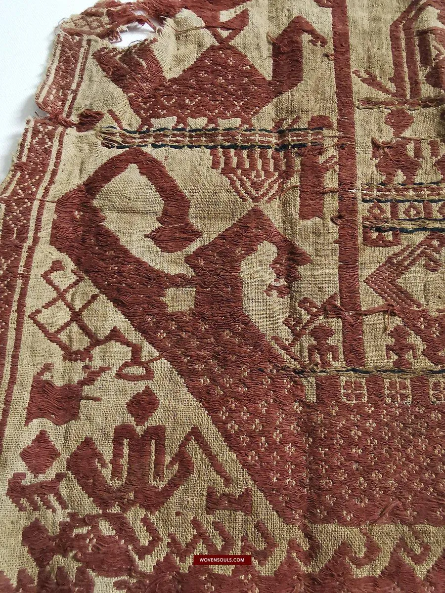 929 Superb Antique Semangka Tampan Shipcloth Sumatra Textile - 1700s