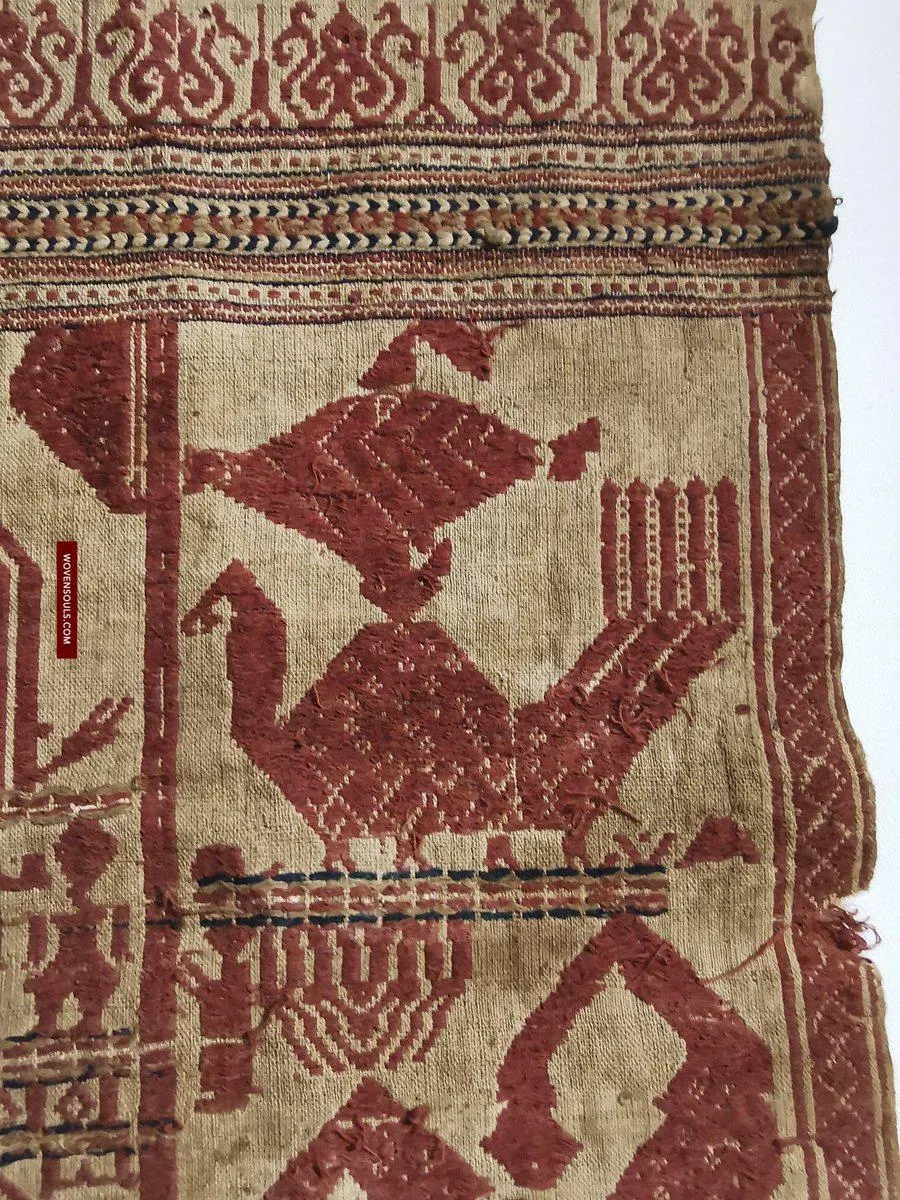 929 Superb Antique Semangka Tampan Shipcloth Sumatra Textile - 1700s
