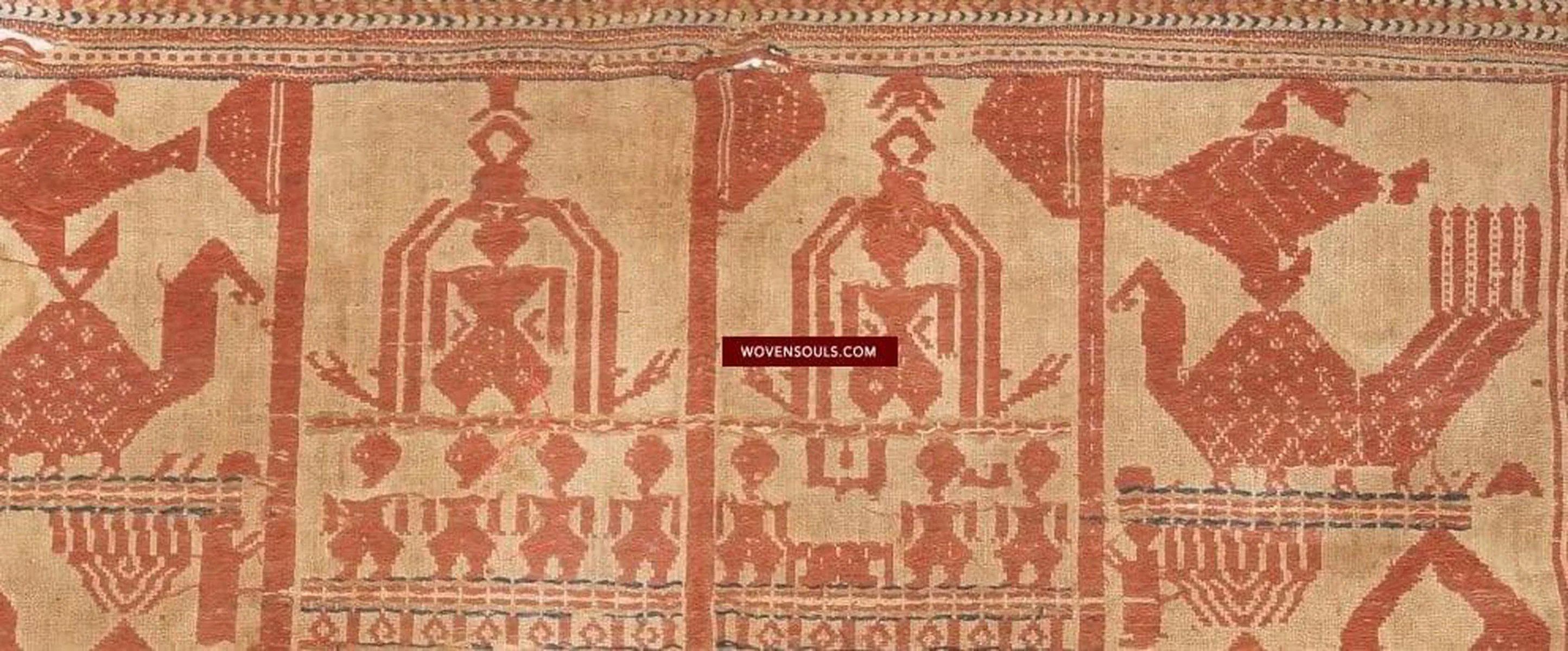 929 Superb Antique Semangka Tampan Shipcloth Sumatra Textile - 1700s