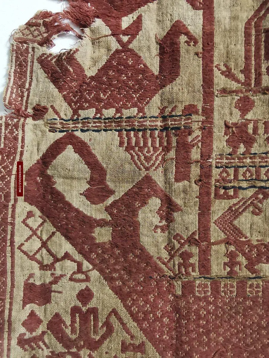 929 Superb Antique Semangka Tampan Shipcloth Sumatra Textile - 1700s