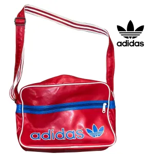 Adidas Unisex Sport Gym Messenger Bag Dark Red Cross Body Shoulder Vintage