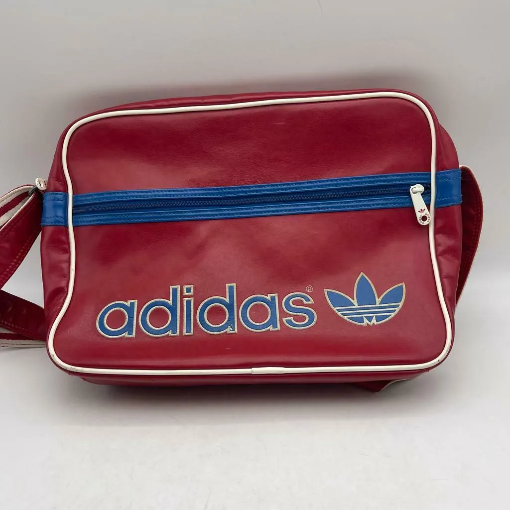 Adidas Unisex Sport Gym Messenger Bag Dark Red Cross Body Shoulder Vintage