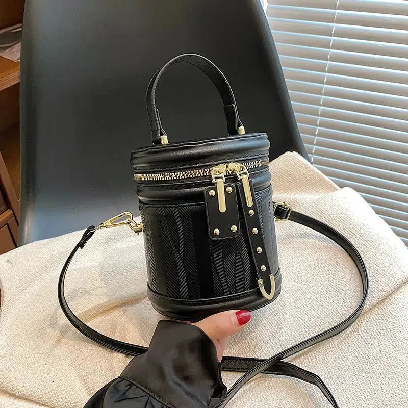 Adjustable Strap Bucket Shaped Bag