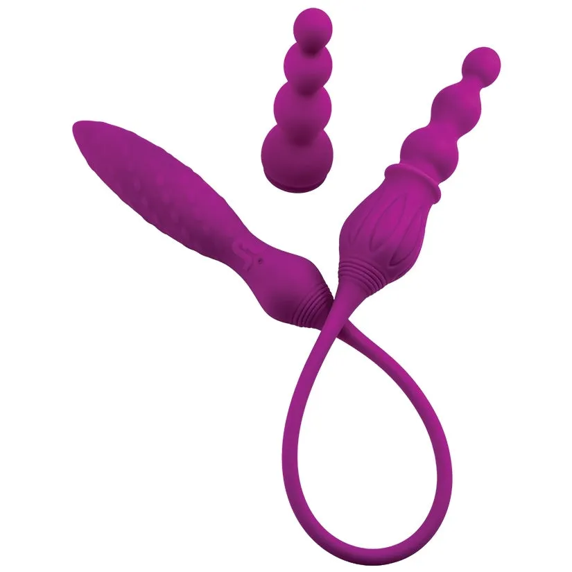 Adrien Lastic 2X LRS Double Vibrator-Purple
