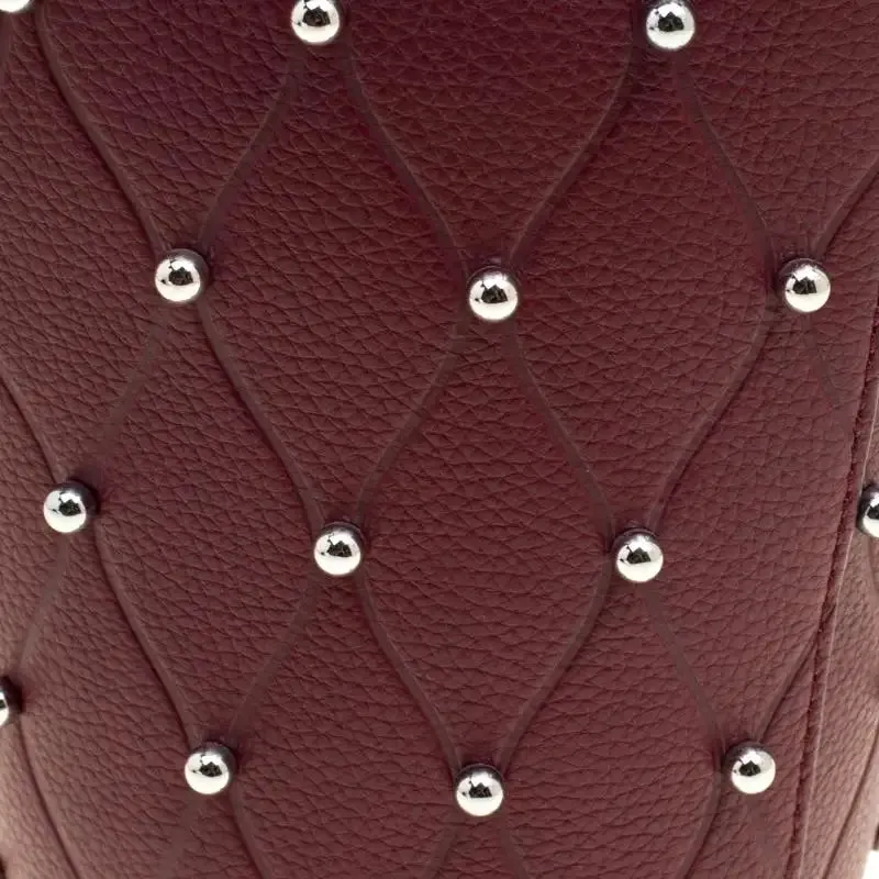 ALEXANDER WANG CALFSKIN STUDDED MINI ROXY BUCKET BAG