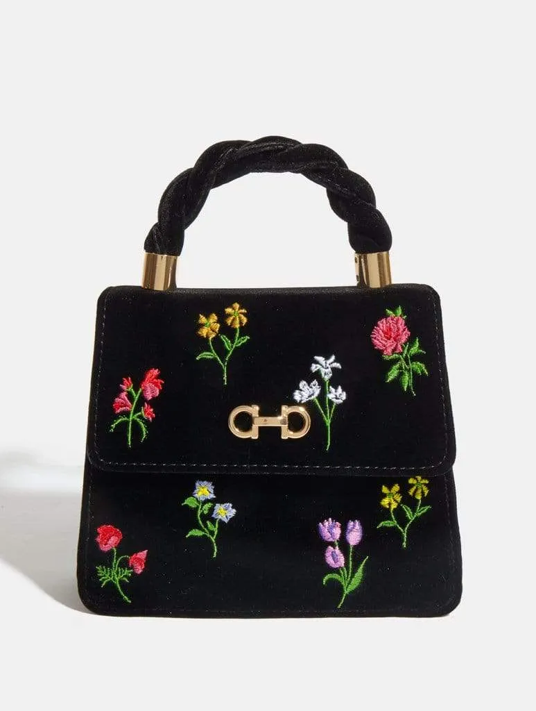 Alix Shadow Velvet Tote Bag
