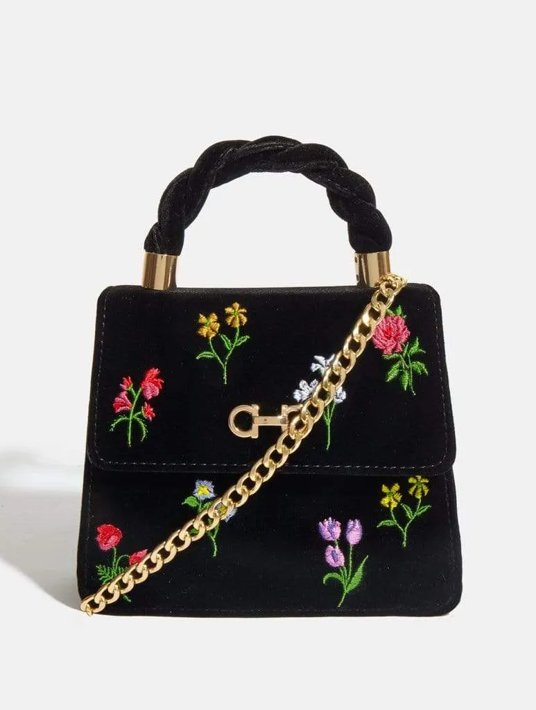 Alix Shadow Velvet Tote Bag