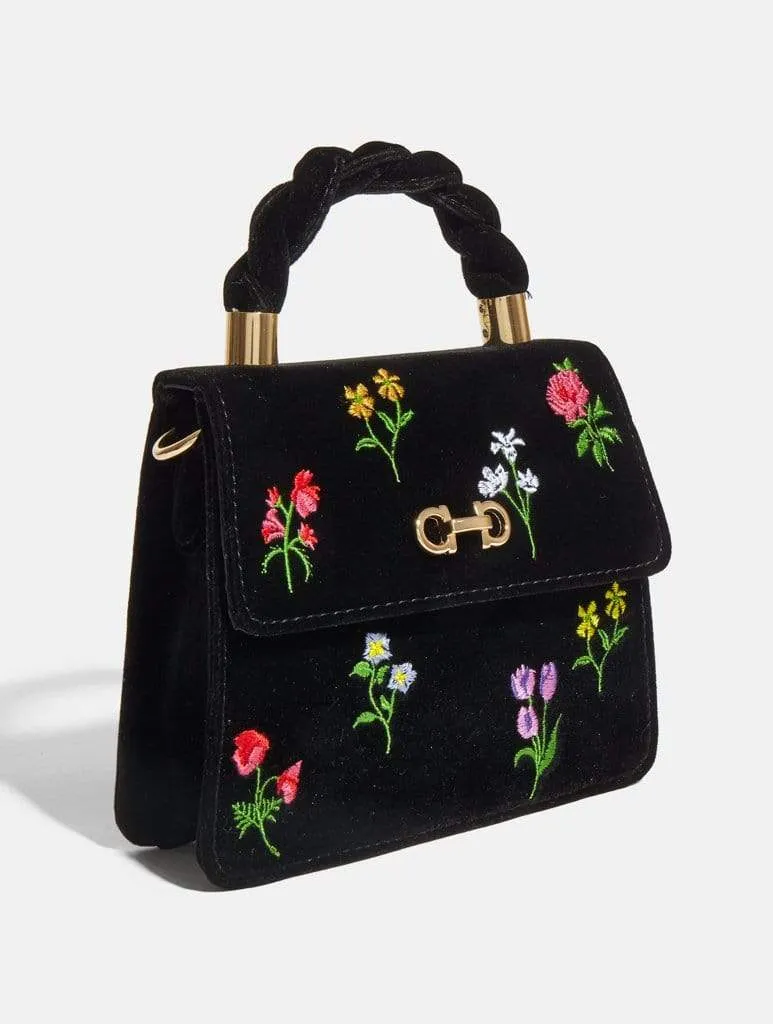 Alix Shadow Velvet Tote Bag