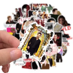 American Drama Sticker Suitcase Set - Graffiti Lucifer Design