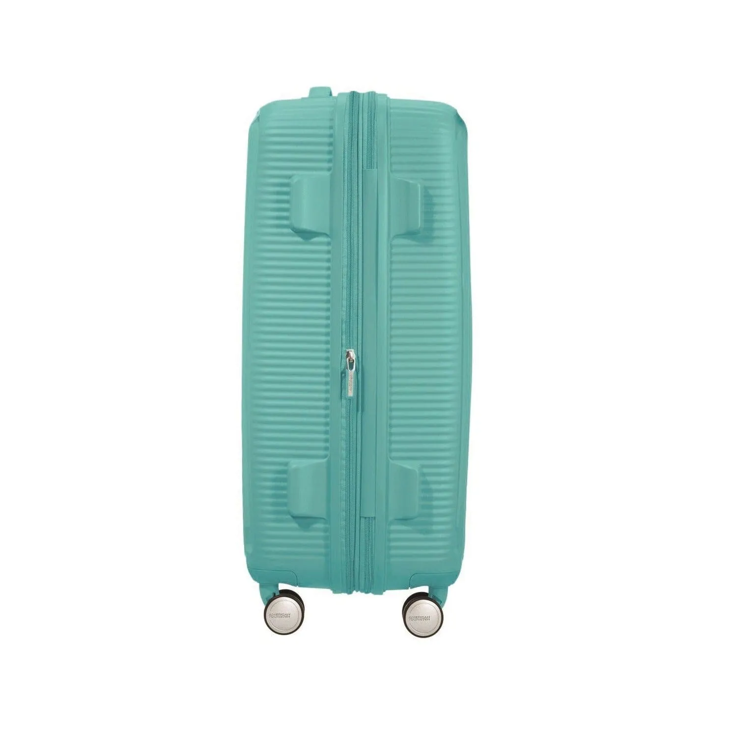 American Tourister Soundbox Suitcase Spinner Poolside Blue 55cm