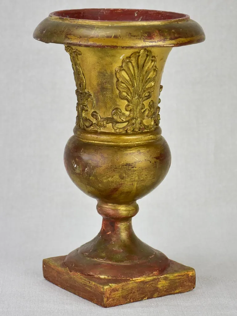 Antique French decorative gilt element - urn shaped 9¾"