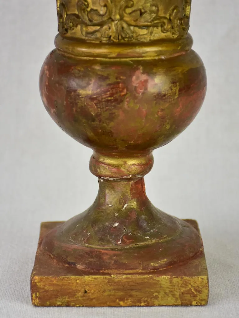 Antique French decorative gilt element - urn shaped 9¾"
