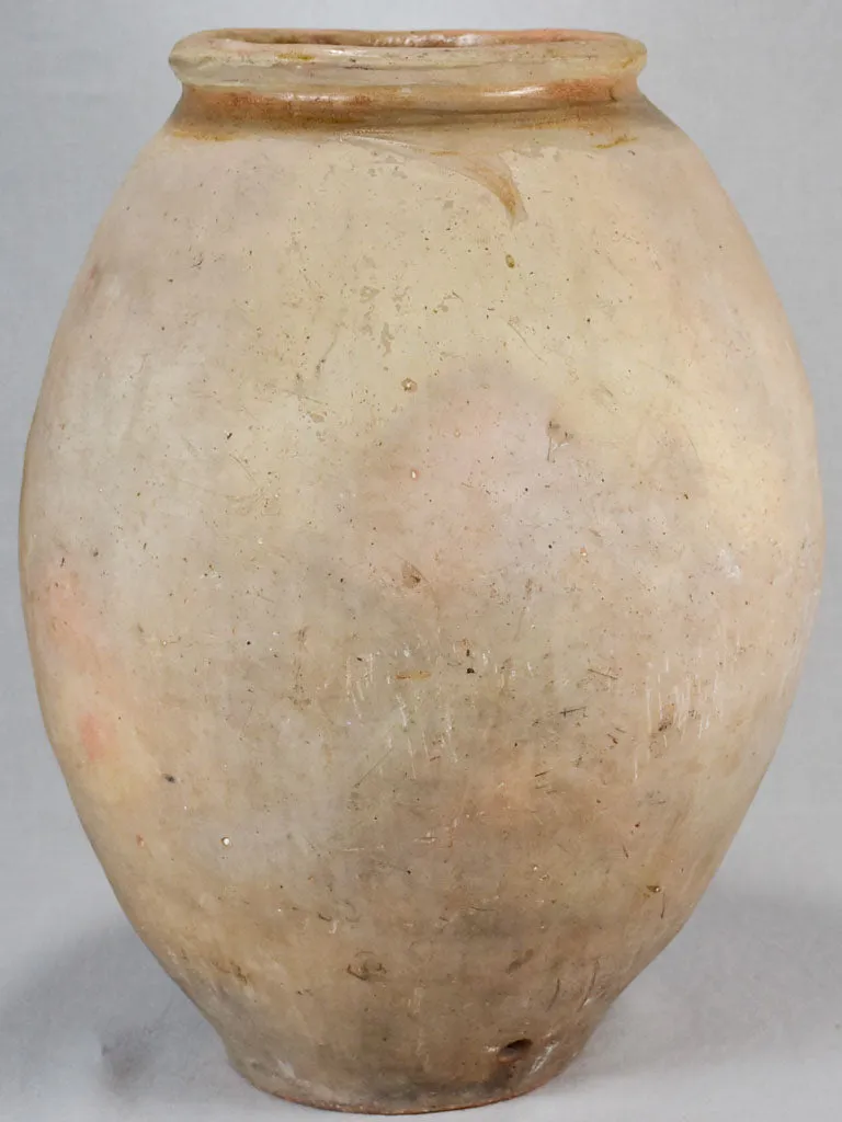 Antique French olive jar from Biot - stamped 28¼"