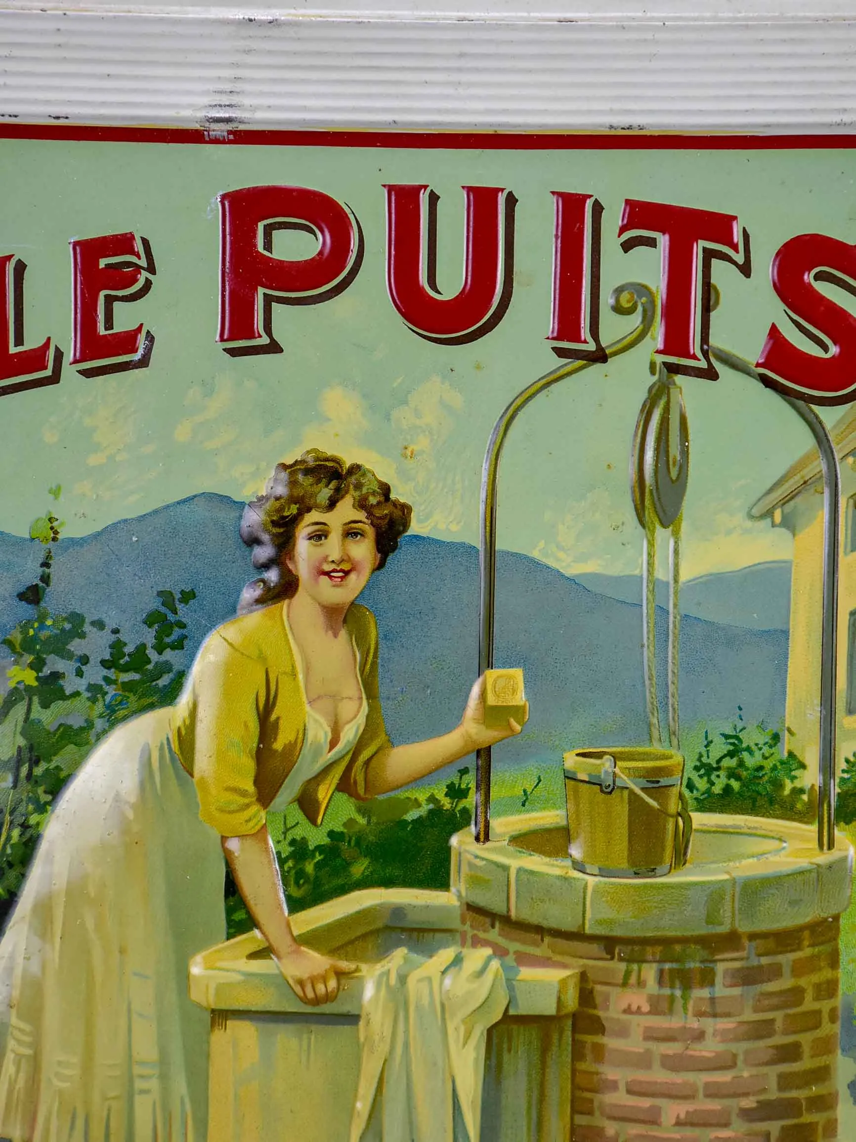 Antique French sign - Le Puits Savon Marseille