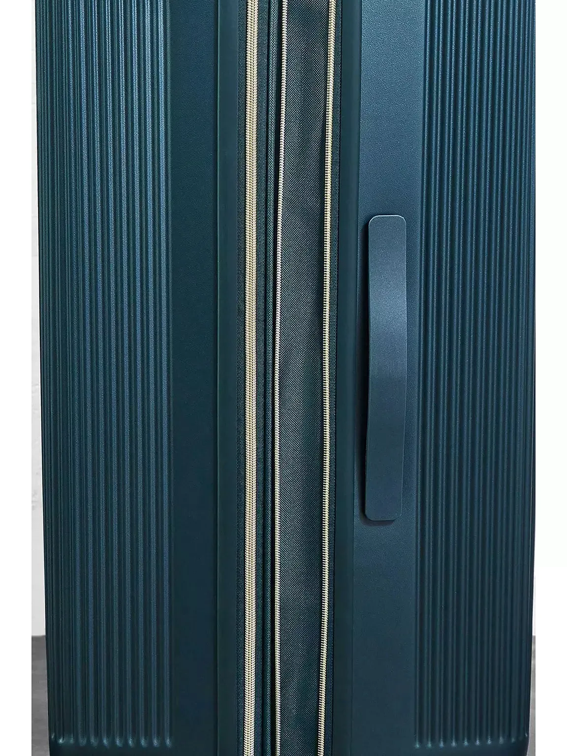 ARIA Set of 3 Suitcases - Dark Green with Gold
