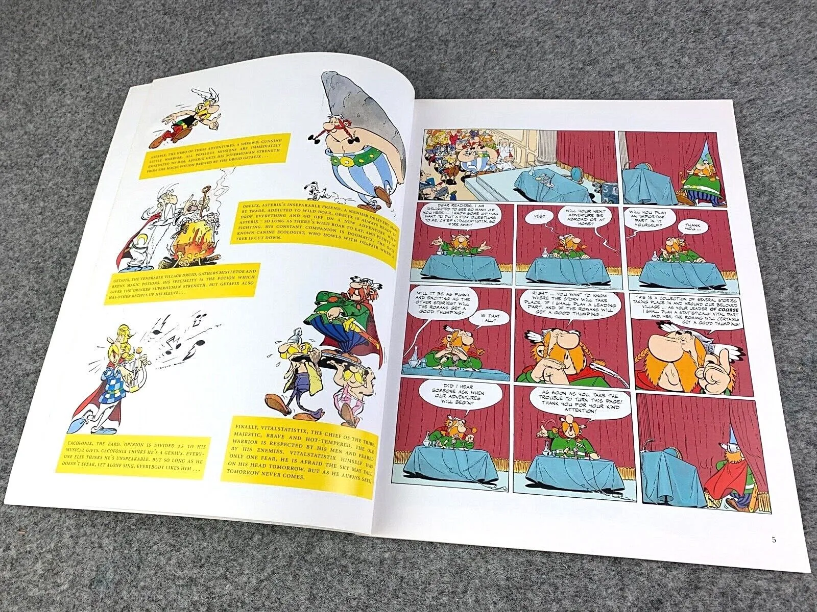 Asterix & the Class Act - 2000s Orion/Sphere UK Edition Paperback Book EO Uderzo