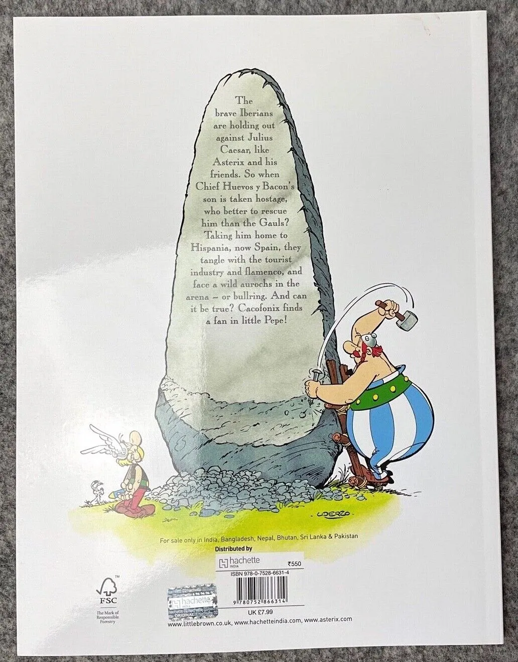 Asterix in Spain - 2000s Orion/Sphere UK Edition Paperback Book EO Uderzo