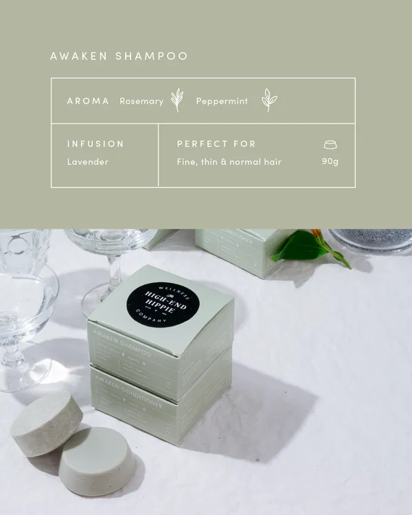 Awaken Shampoo Bar | Fine, Thin   All Hair Types